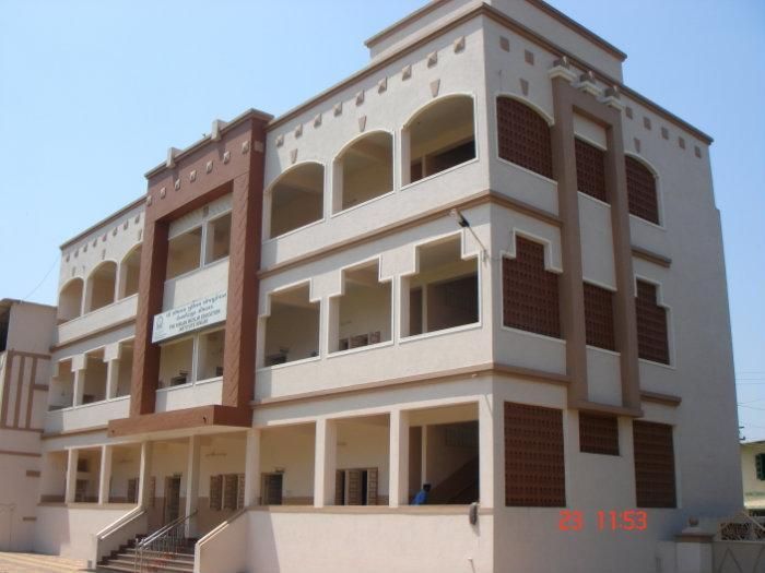 Close view of the school's new classroom block